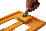 BORA NGX Saw Plate RT in-use with Clamp Edge Guide, ensuring precise and smooth cuts