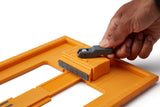BORA NGX Saw Plate RT for Clamp Edge Guide in action with circular saw attached