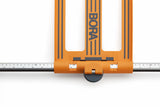 BORA NGX Twin Rail Rip Guide in use on sheet goods for precise cutting