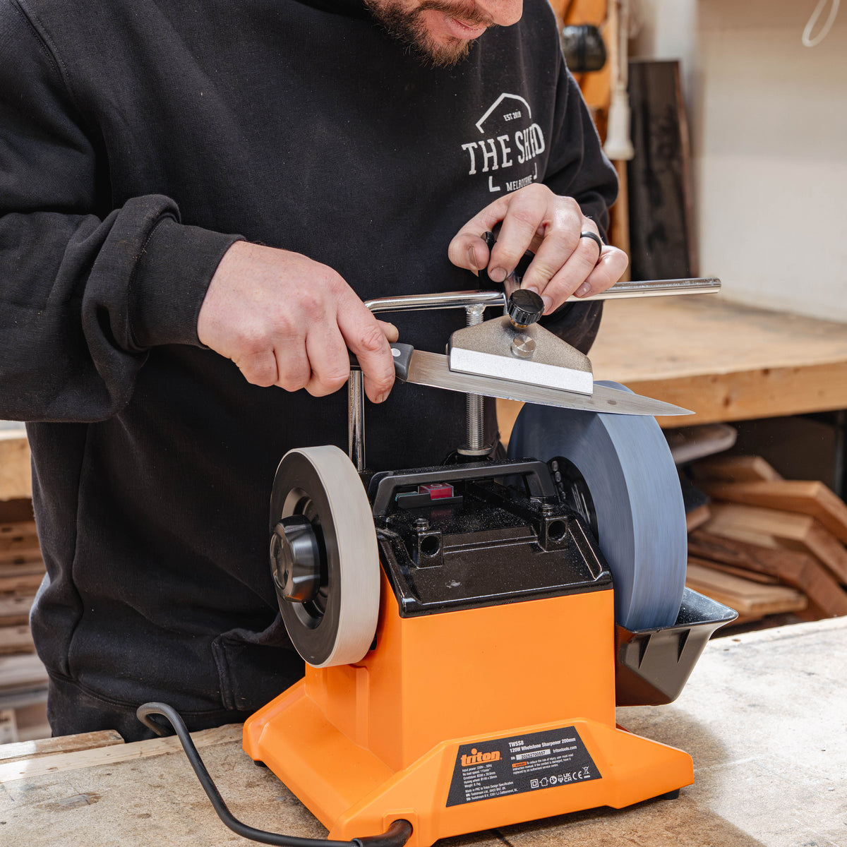 Triton TWSS8 120W Whetstone Sharpener 200mm