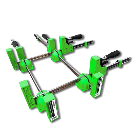 Torquata Set of 4 Heavy-Duty Parallel Clamps in action for precise woodworking alignment