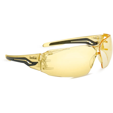 Bollé Safety Silex Amber Lens Safety Glasses with Flex 160° technology for perfect fit and panoramic vision