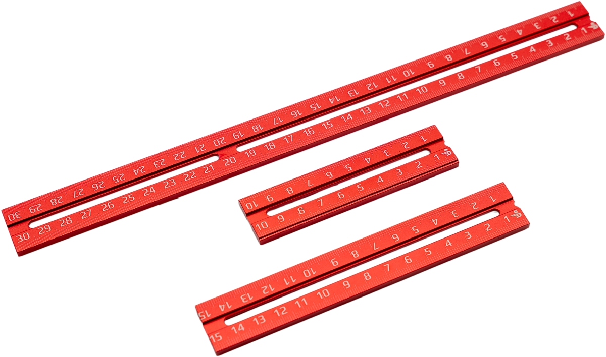 Swan Tool Group 3-Piece RED TAIL Ruler Kit