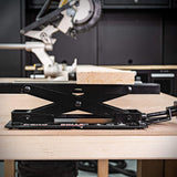 Versatile Benchtop Roller Stand for woodworking tools with free-running action