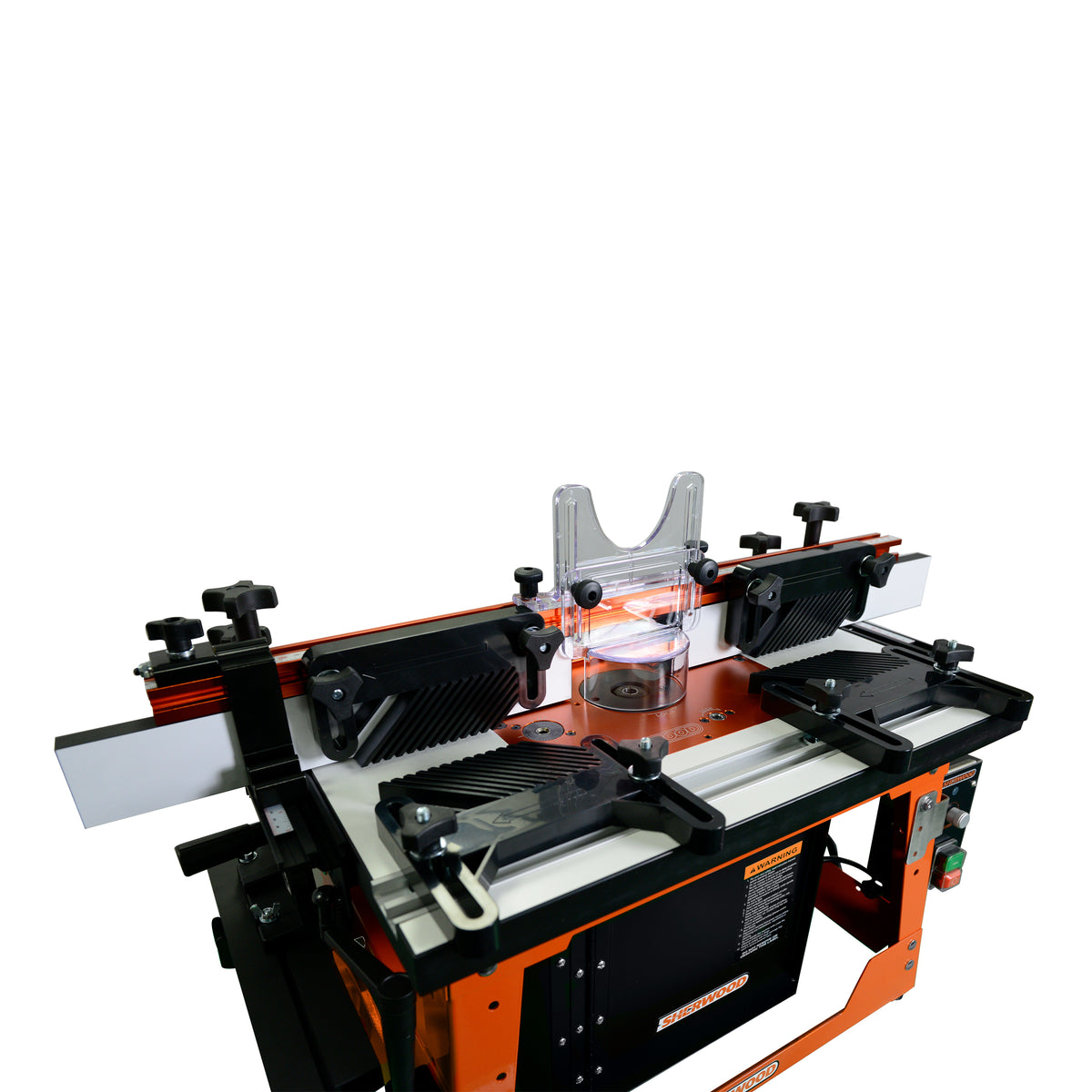 Sherwood Deluxe Benchtop Router Table with MDF/Phenolic Table and Round Body Router Motor & Lift