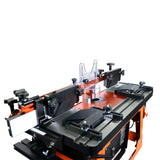 Sherwood Industrial Benchtop Router Table with Cast Iron Table & Plunge Router Lift