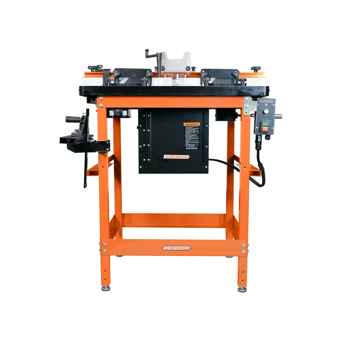 Sherwood Sidewinder Router Table Integrated Router Lift with Round Body Router Motor