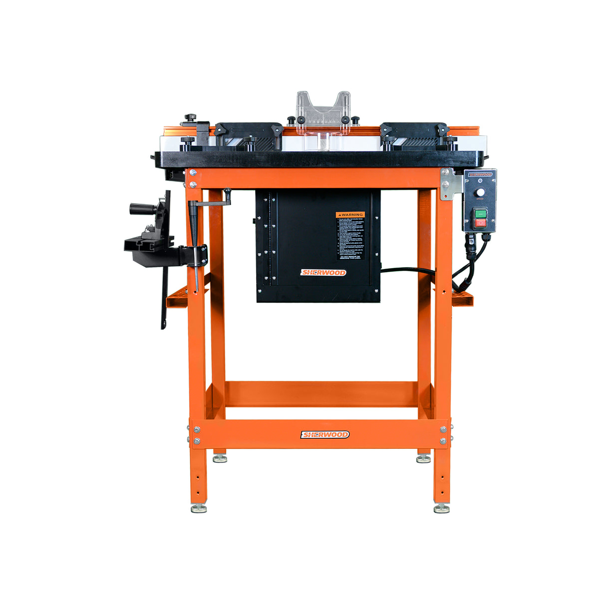 Sherwood Industrial Router Table Cast-Iron with Round Body Router Motor