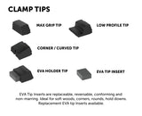 Bow Products Low Profile Clamping Kit showing various clamp tip options