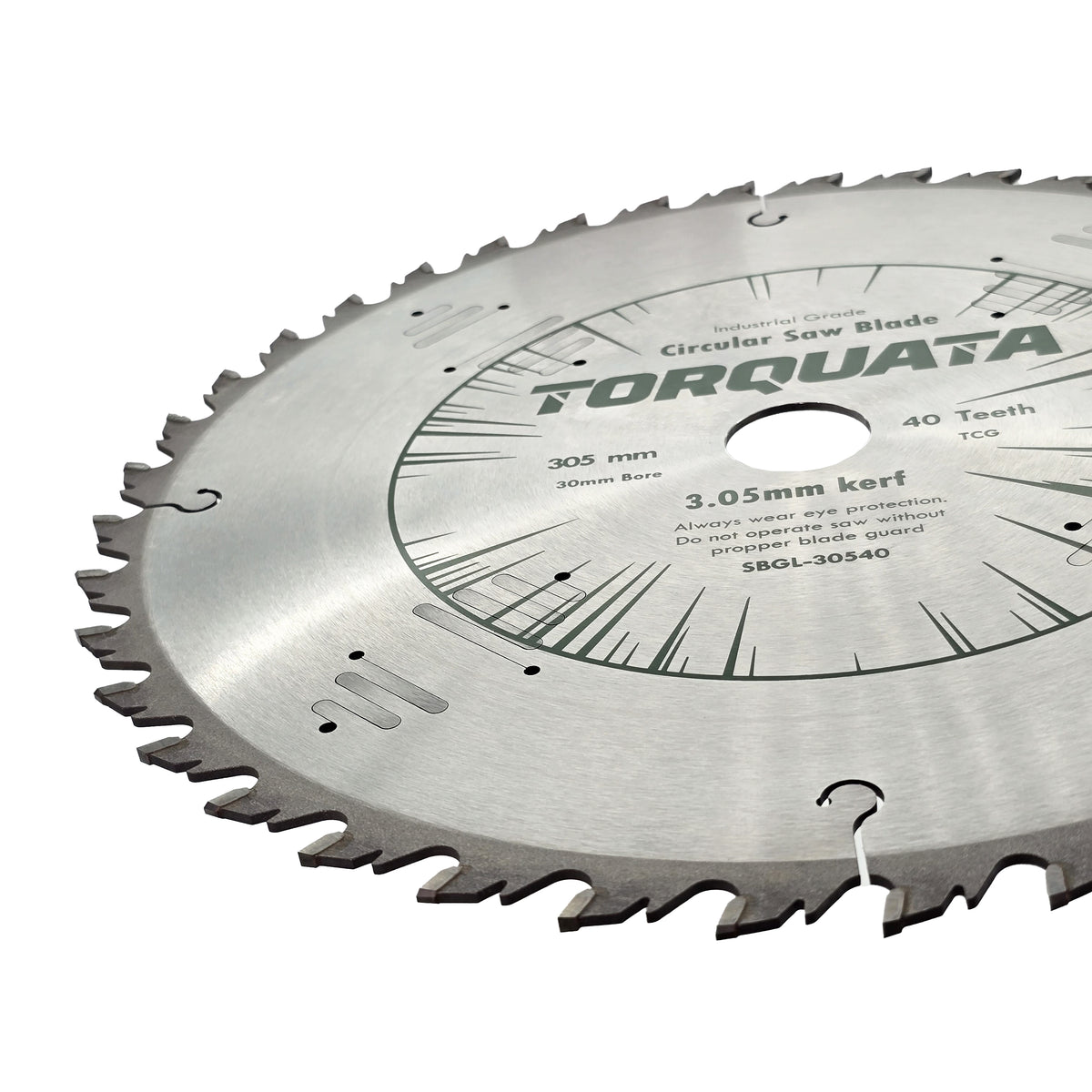Torquata 305mm circular saw blade for precise rip cuts on wood and composites