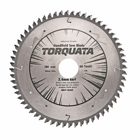 Torquata 184mm Laminates Circular Saw Blade in action on a wood panel