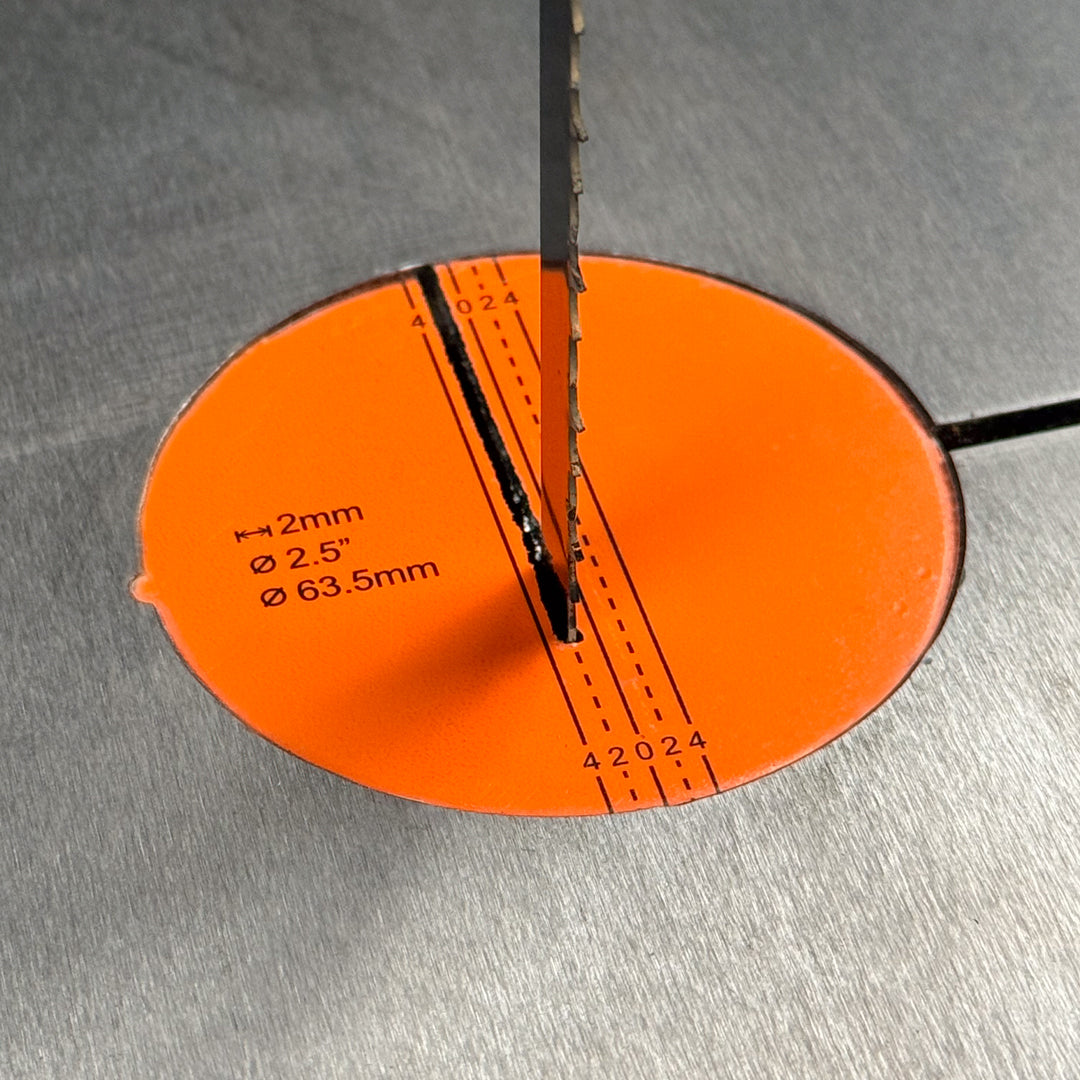 Sherwood Zero-Clearance Insert for Heavy-Duty Bandsaw showing close-up detail