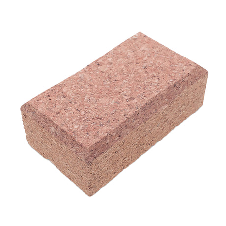 Cork hand sanding block with bevelled top edge for precise and efficient sanding on flat surfaces
