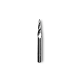 11 Degree Tapered Ball Nose CNC Router Bit in action, creating smooth rounded channels with precision