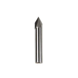 60° engraving CNC router bit for shallow v-cuts, ideal for smooth surfaces on wood, plastic, and non-ferrous metals