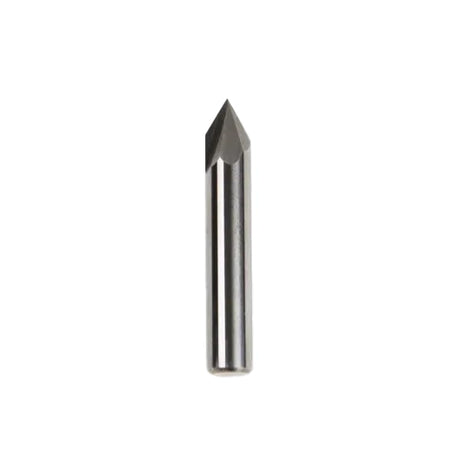 60° engraving CNC router bit for shallow v-cuts, ideal for smooth surfaces on wood, plastic, and non-ferrous metals
