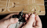 1/8in polished O-flute CNC router bit, ideal for acrylics & metals, prevents chip build-up