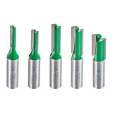 Trend CraftPro 1/2in Shank Router Bits Set of 5 with Tungsten-Carbide Tips for Mortise and Tenon Jig