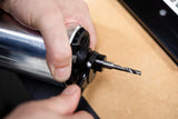 5mm x 20mm Up-Spiral O-Flute CNC Router Bit in action, ideal for profile cutting in deep material