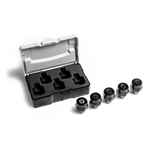 Shaper Tools Complete Collet Kit for Shaper Origin Handheld CNC Router in various sizes up to 1/4in and 8mm
