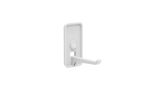 Superhooks Nimble Hook White 3 Pack 5kg Capacity - Close-up of hook attached to wooden surface