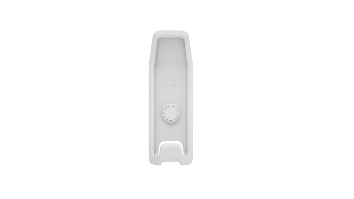 Superhooks Everyday Hook White 3 Pack - Angled top and through slot for double hanging, organizing tools efficiently