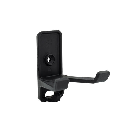 Superhooks Garage Bundle 27-Piece Black Modular Tool Wall Hooks in action on a garage wall