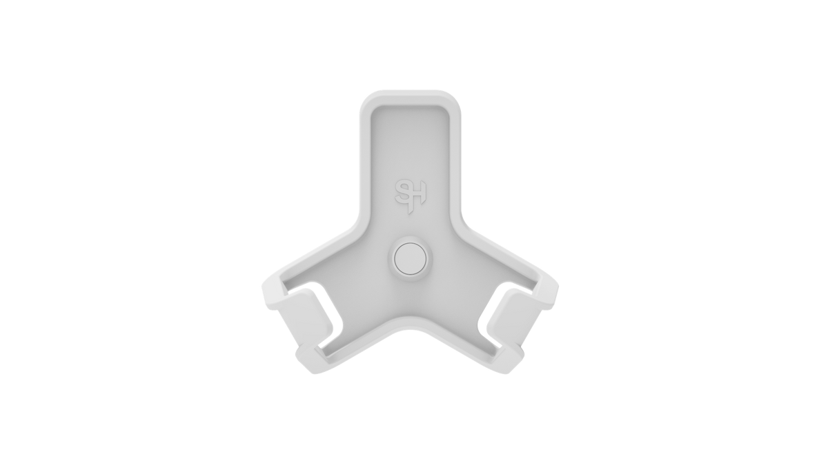 Superhooks Capture Hook White 3 Pack angled view showcasing reinforced twin arm hooks