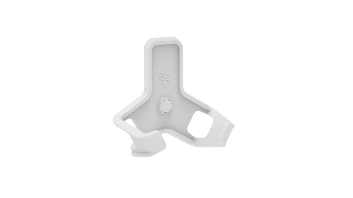 Superhooks Capture Hook White 3 Pack showing reinforced tapered twin arm hooks