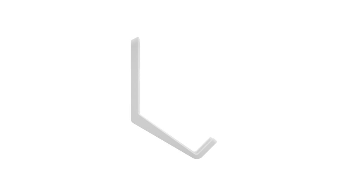 White Superhooks Tech Hook with reinforced twin arms ideal for holding cables, phone, or tools in Australian woodworking tools store