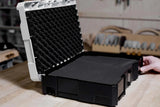 SYS 1 Systainer with Customizable Foam Insert, featuring solid foam and corrugated lid for secure tool storage