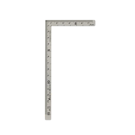 Shinwa Mini Flat Square Stainless Steel Metric