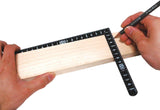 Shinwa Sashigane Square 30cm Black Iron Metric