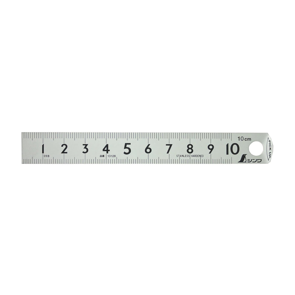 Shinwa Pick-Up Metric Ruler Stainless Steel