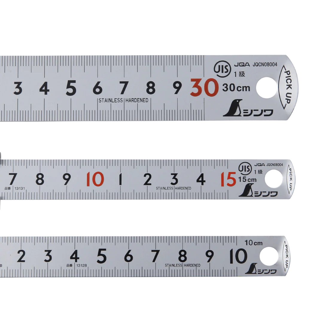Shinwa Pick-Up Metric Ruler Stainless Steel