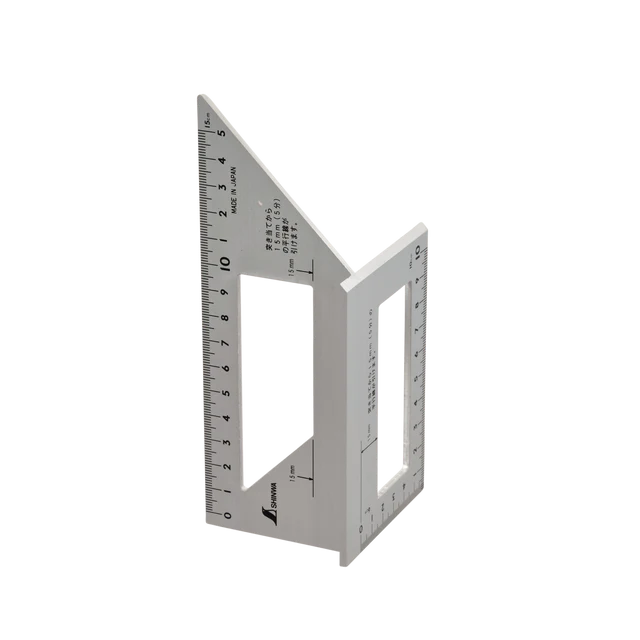 Shinwa 45 & 90 Degree Layout Gauge Aluminium
