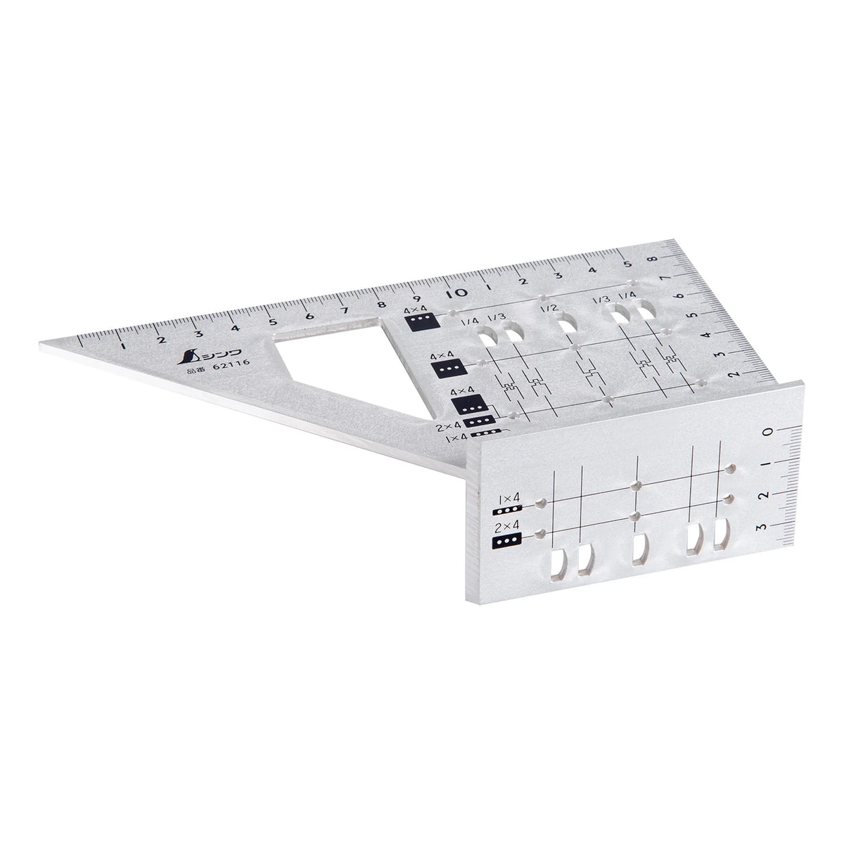 Shinwa Speed Square Gauge Aluminum for 2x4 Stock