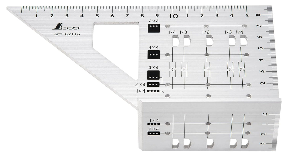 Shinwa Speed Square Gauge Aluminum for 2x4 Stock