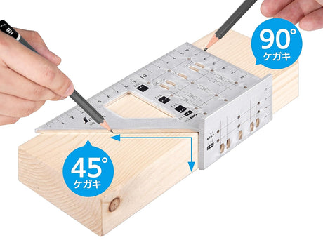 Shinwa Speed Square Gauge Aluminum for 2x4 Stock
