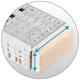 Shinwa Speed Square Gauge Aluminum for 2x4 Stock