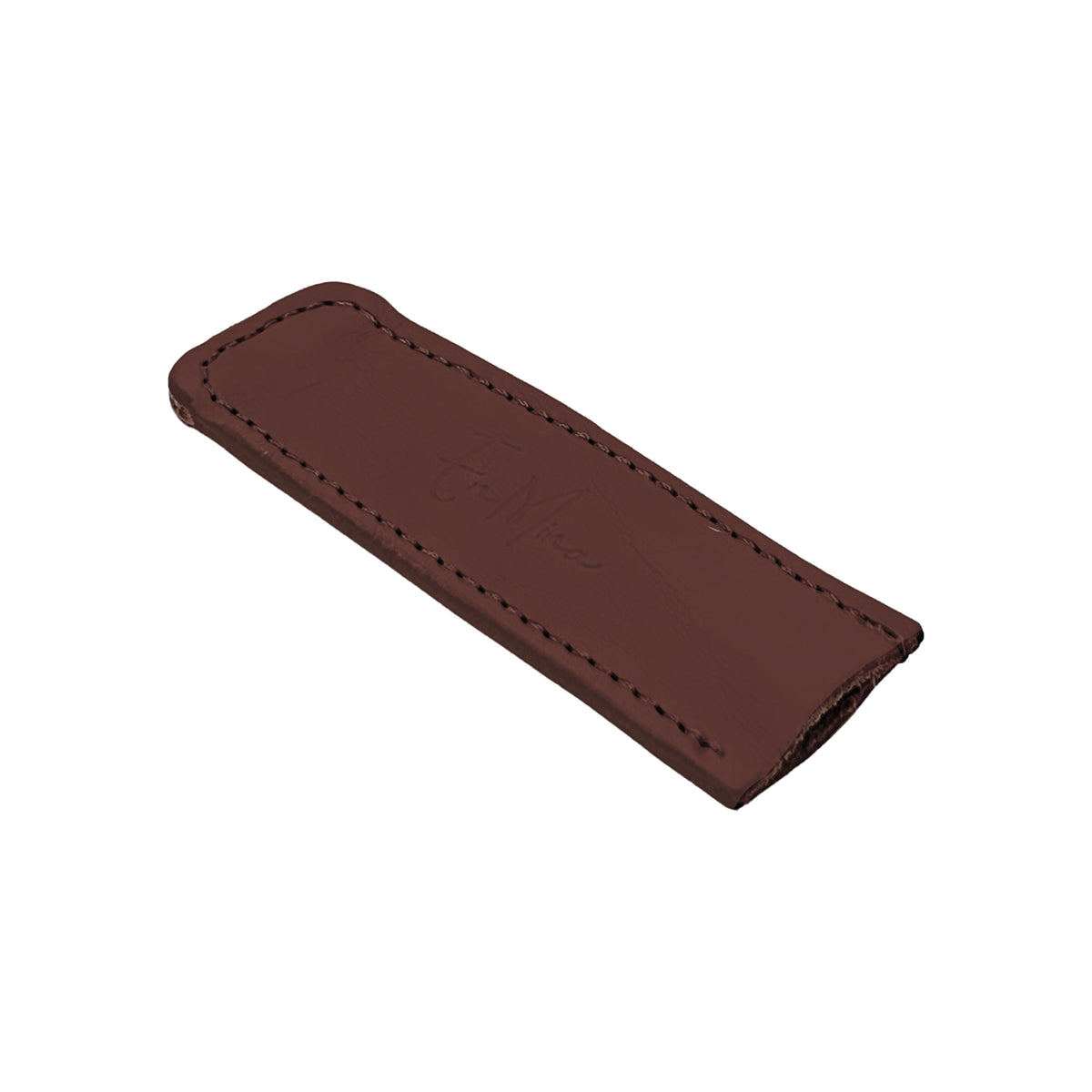En Mina Straight Knife Cover Tan Leather