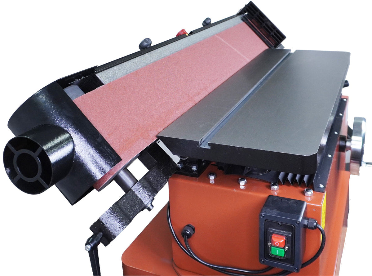Sherwood 110 x 6in Oscillating Belt Sander 2200W Edge Sander with Cabinet Stand
