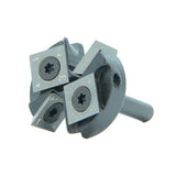 Torquata 2+2 Flute Surface Planing Carbide Insert Router Bit 31.75mm Diameter 1/4in Shank