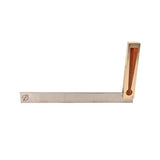 Ironbark Toolworks Try Square Brass Mulga Inlay woodworking tool close-up