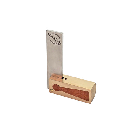 Ironbark Toolworks Try Square with Mulga Inlay, Australian-made precision woodworking tool
