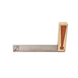 Ironbark Toolworks Try Square Brass with Mulga Inlay, showing intricate woodwork detail