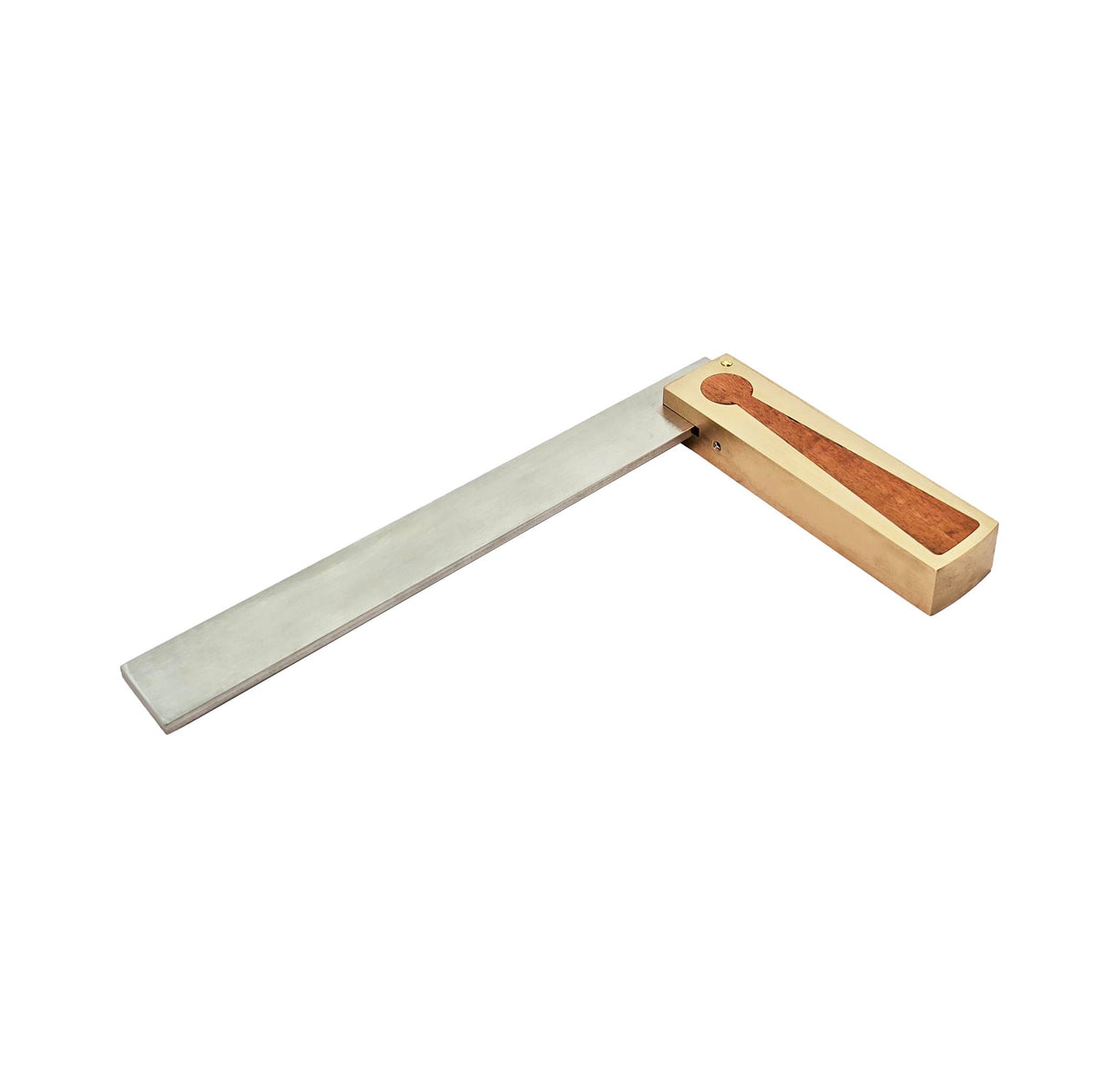 Ironbark Toolworks Try Square Brass Mulga Inlay woodworker's essential, Australian-made precision tool
