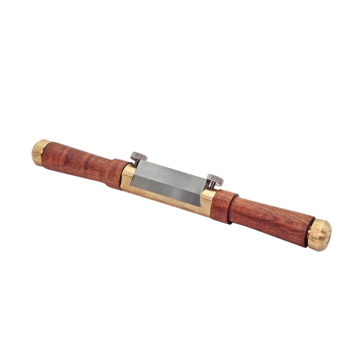 Ironbark Toolworks 10in Spokeshave with Brass Body and Mulga Handles crafted in Australia