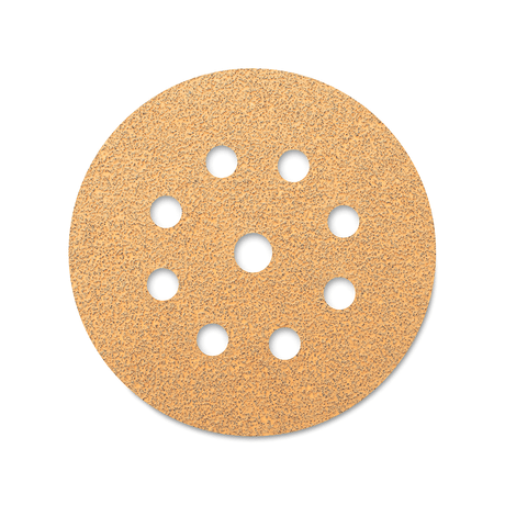 SIA Abrasives 1944 siaone Sanding Disc 125mm 9-Hole Pack of 50 with various grit options for wood and other materials