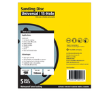 SIA Abrasives 1948 siaflex Sanding Disc 150mm 15-Hole Pack of 5 in use on woodworking project